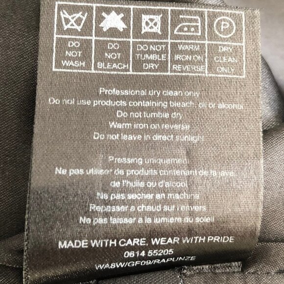 Ted Baker London Wool + Polyester Blend Lined Pencil Skirt Black Size 1 or 4US - Picture 12 of 14